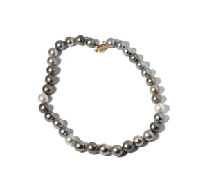 18 Karat Yellow Gold and South Seas Cultured Pearl Necklace