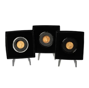 Group Of Three 1902 $5 Gold S-Mint Coins