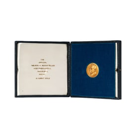 18 Karat Yellow Gold Nelson Rockefeller Vice Presidential Inaugural Medal