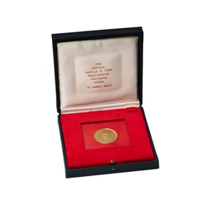 18 Karat Yellow Gold Gerald Ford Presidential Inaugural Medal