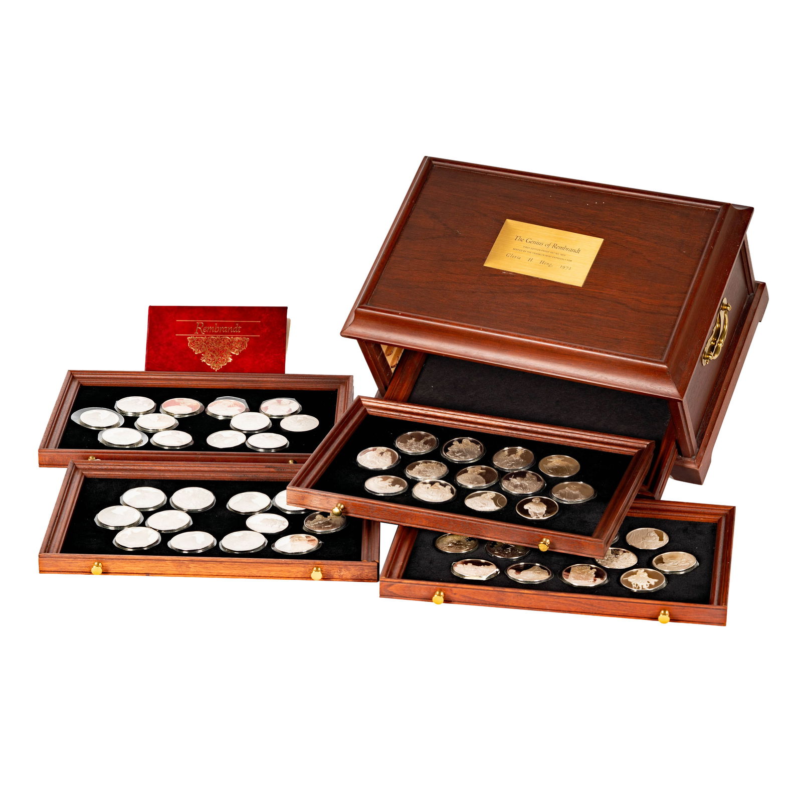 A Franklin Mint Rembrandt's Genius Sterling Silver Proof Set (1 of 20)