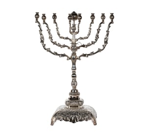 A Monumental Sterling Menorah