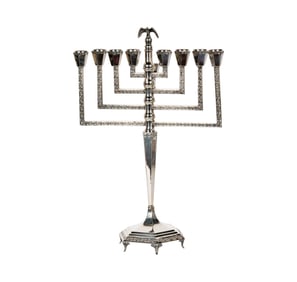 An Israeli Sterling Menorah