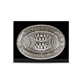 A Sterling Seder Plate