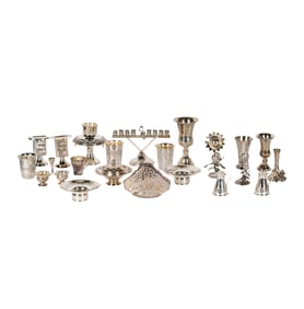 A Group of Silver Judaica