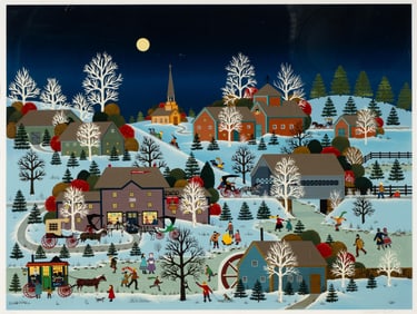 Jane Wooster Scott, B. 1920, Winter Village