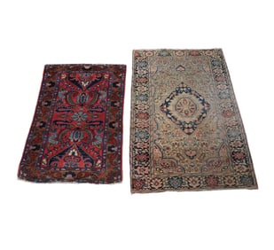 Two Persian Rugs 3'3" x 5'0" and' 8"0" x 4'0"