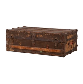 A Painted Wood Trunk