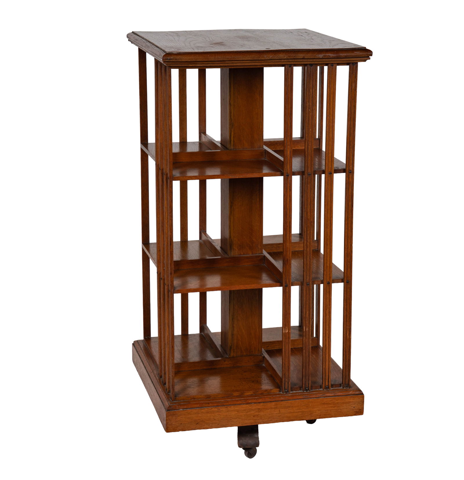 A Vintage Oak Revolving Bookcase (1 of 13)