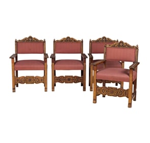 A Set of Baroque-Style Armchairs