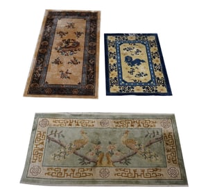 Three Chinese Art Deco Rugs