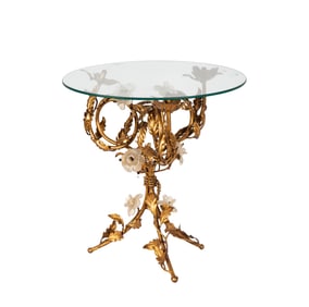 A Gilt Metal Cocktail Stand