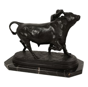 Isidore Jules Bonheur, 1827-1901, Man with Bull