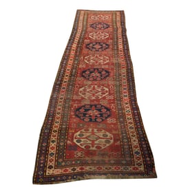 A Caucasian Runner Rug, 3'1" x 12'10"