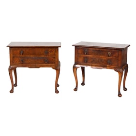 A Pair of Queen Anne Lowboys