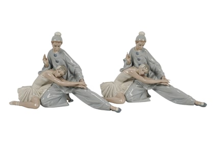 Two Lladro Porcelain Closing Scene Figures