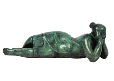 Azriel Awret, 1910-2010, Reclining Woman