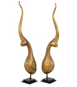A Pair of Giltwood Garnitures