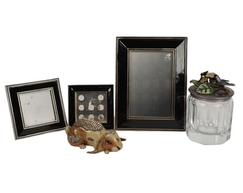 A Group of Five Jay Strongwater Table Articles