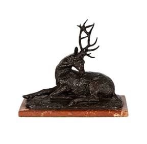 After Christophe Fratin, Resting Elk