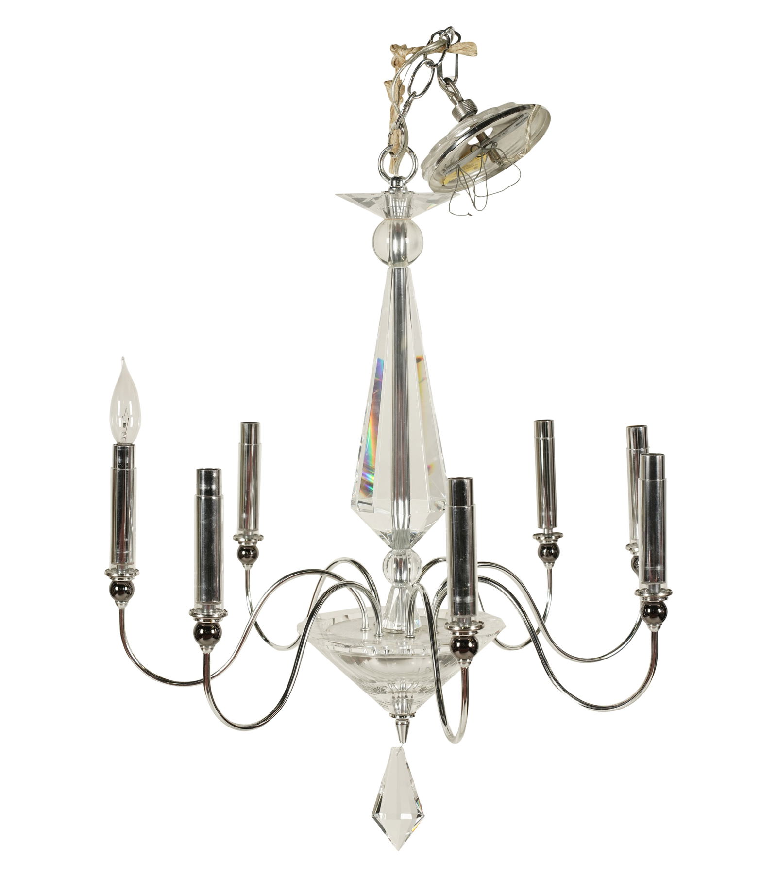 A Contemporary Seven-Light Chandelier (1 of 9)