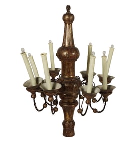 An Antique Giltwood Chandelier