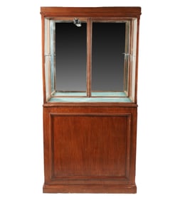 A Vintage Mahogany Vitrine Cabinet