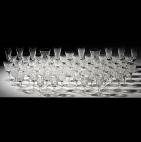 A Waterford Lismore Crystal Stemware Service