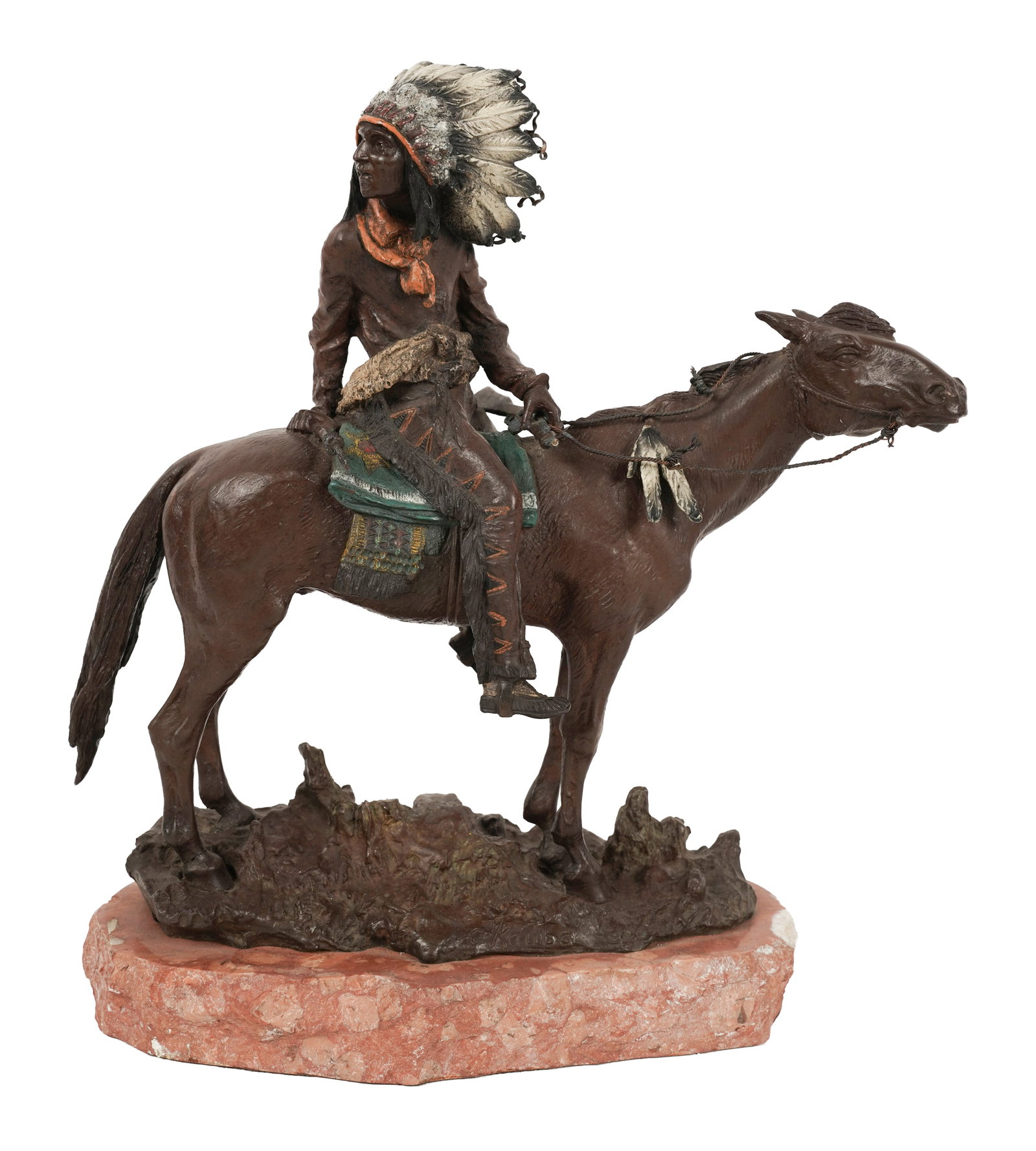 Carl Kauba, Austrian 1865-1922, Warrior on Horseback (1 of 16)