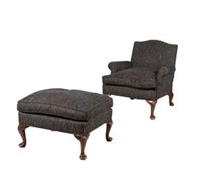 A Reclining Lounge Chair and Ottoman