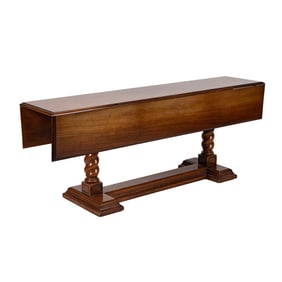 A Rectangular Drop Leaf Harvest Table