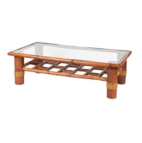 An Asian Style Bamboo Coffee Table