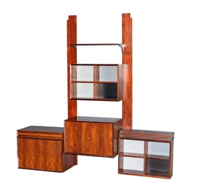 A Five-Piece Danish Modular Wall Unit