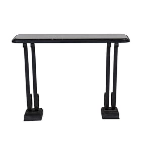 Iron and Marble Art Deco Style Console
