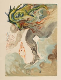 After Salvador Dali, 1904-1989, Hell, Canto 31, The Giants