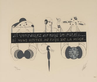 Erte (Romain De Tirtoff), Russian/ French 1892-1990, Summer and Winter