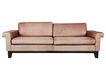 A Design Within Reach Leather Sofa