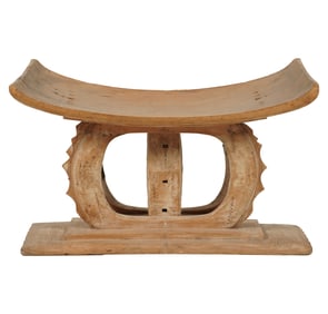 An African Carved Wood Stool