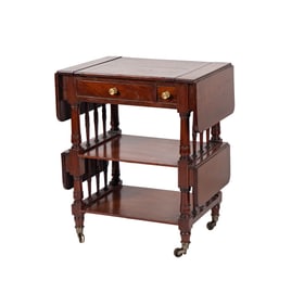 A Tiered Drop-Leaf Writing Table
