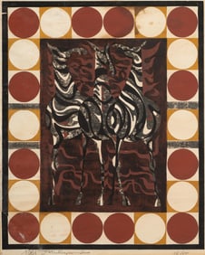 Tadashi Nakayama, Japanese 1927-2014, Flaming Horses