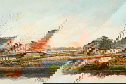 Alfred Martens, (1888 - 1936), Dutch Landscape