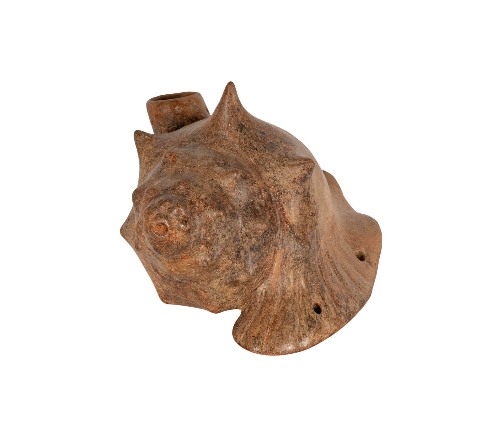 A Large Colima Pottery Shell Vessel (1 of 6)