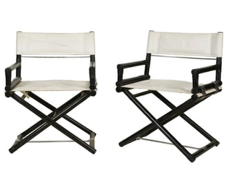 A Pair of McGuire Director's Chairs