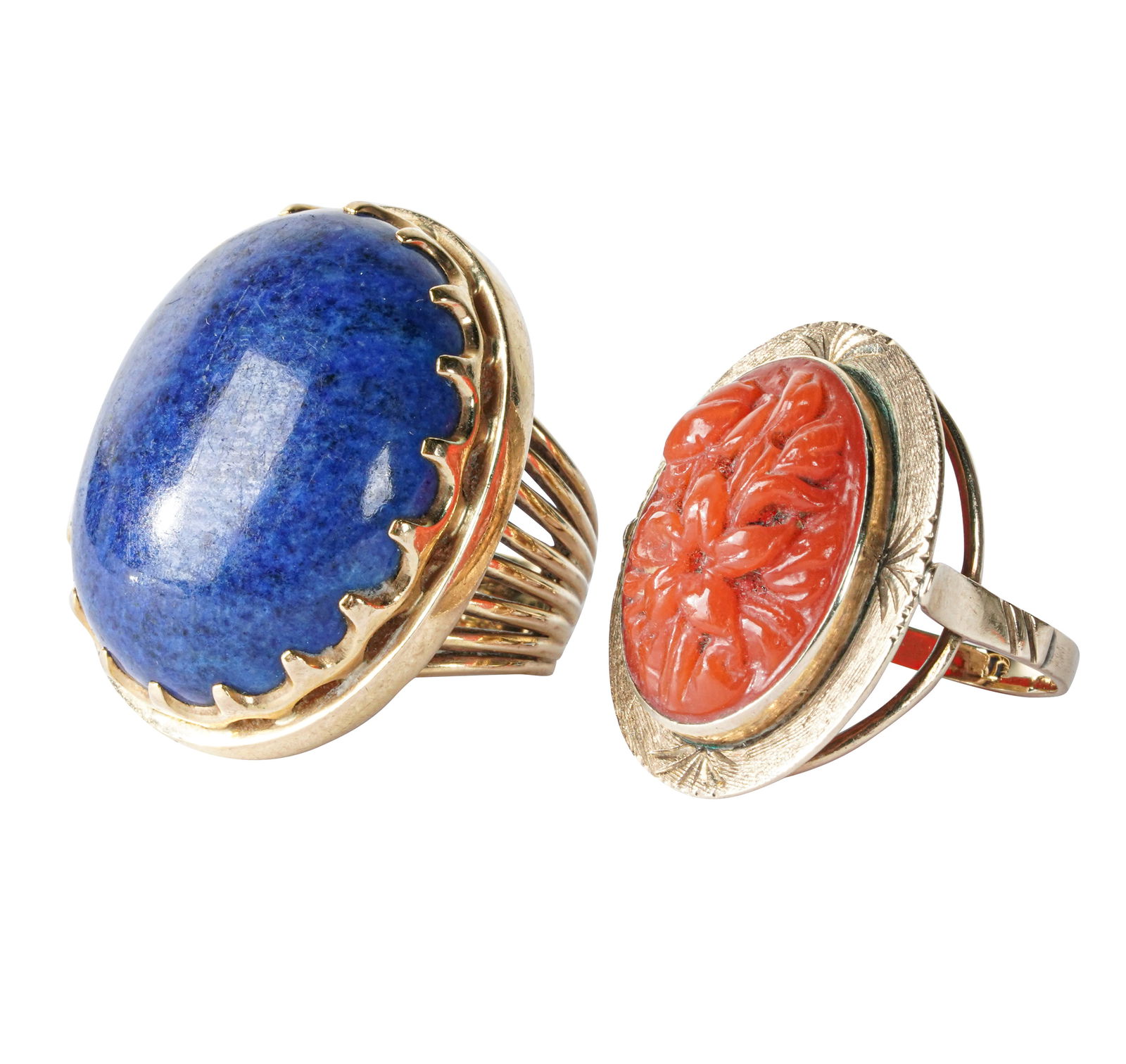 Two Yellow Gold Gem-set Rings (1 of 8)