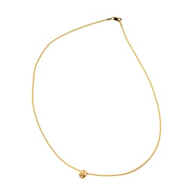 18 Karat Yellow Gold Ladybug Necklace