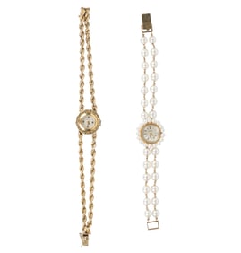 Two 14 Karat Yellow Gold Watches