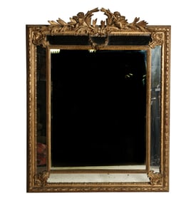 A Gilt Carved Rococo Mirror