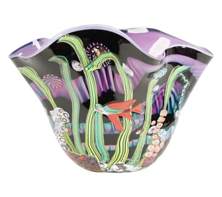 Mark Eckstrand (B. 1954): Aquatic Vase