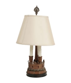 A Three-Light Table Lamp
