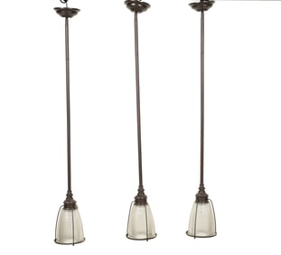 Three Contemporary Pendant Light Fixtures
